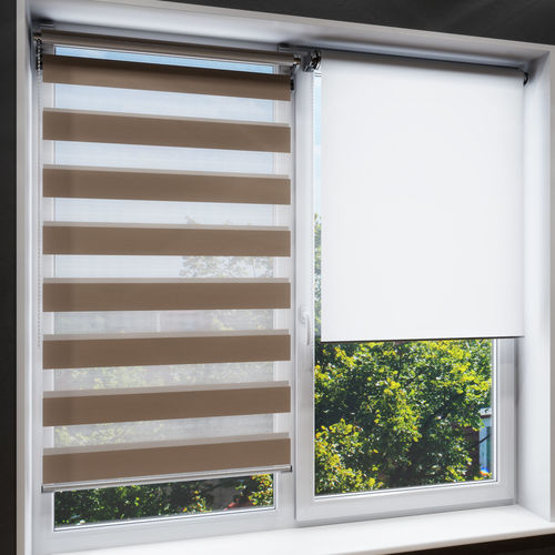 Animated roller blinds with automatic width adjustment 3D model