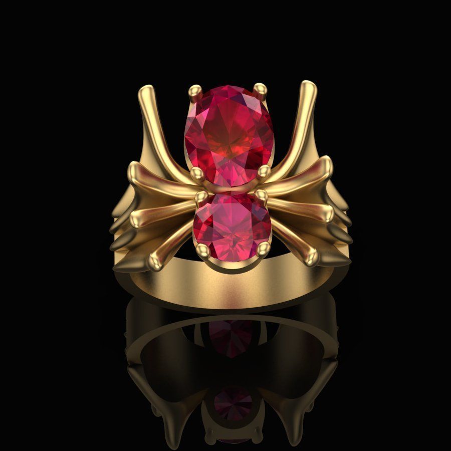 Ring of the Sapphire Spider 3D print model_1