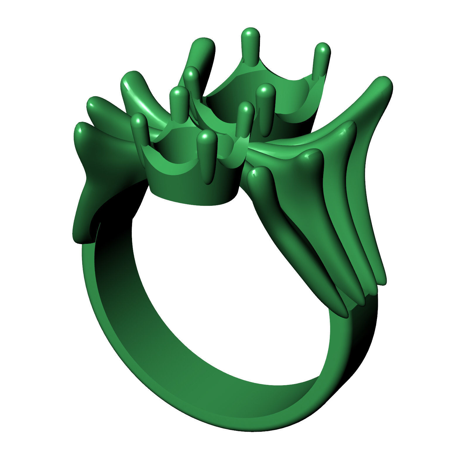 Ring of the Sapphire Spider 3D print model_8