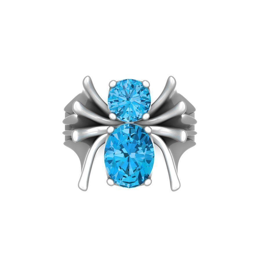 Ring of the Sapphire Spider 3D print model_4