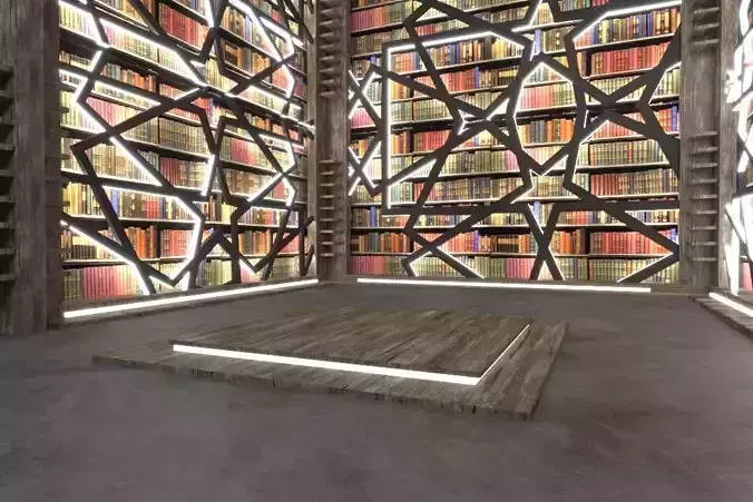 Books Virtual Studio 3D model