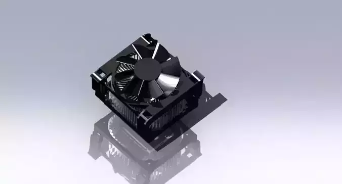 Cpu exhaust fan assembly
