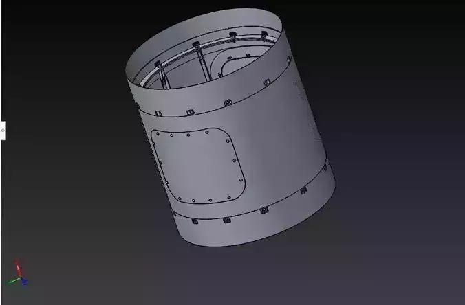 Rocket dry compartment 3D model
