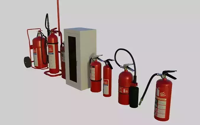 Fire Extinguishers collection vol 2 - Emergency Equipment 3D model