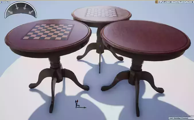 Wooden table - Game Ready - VR AR