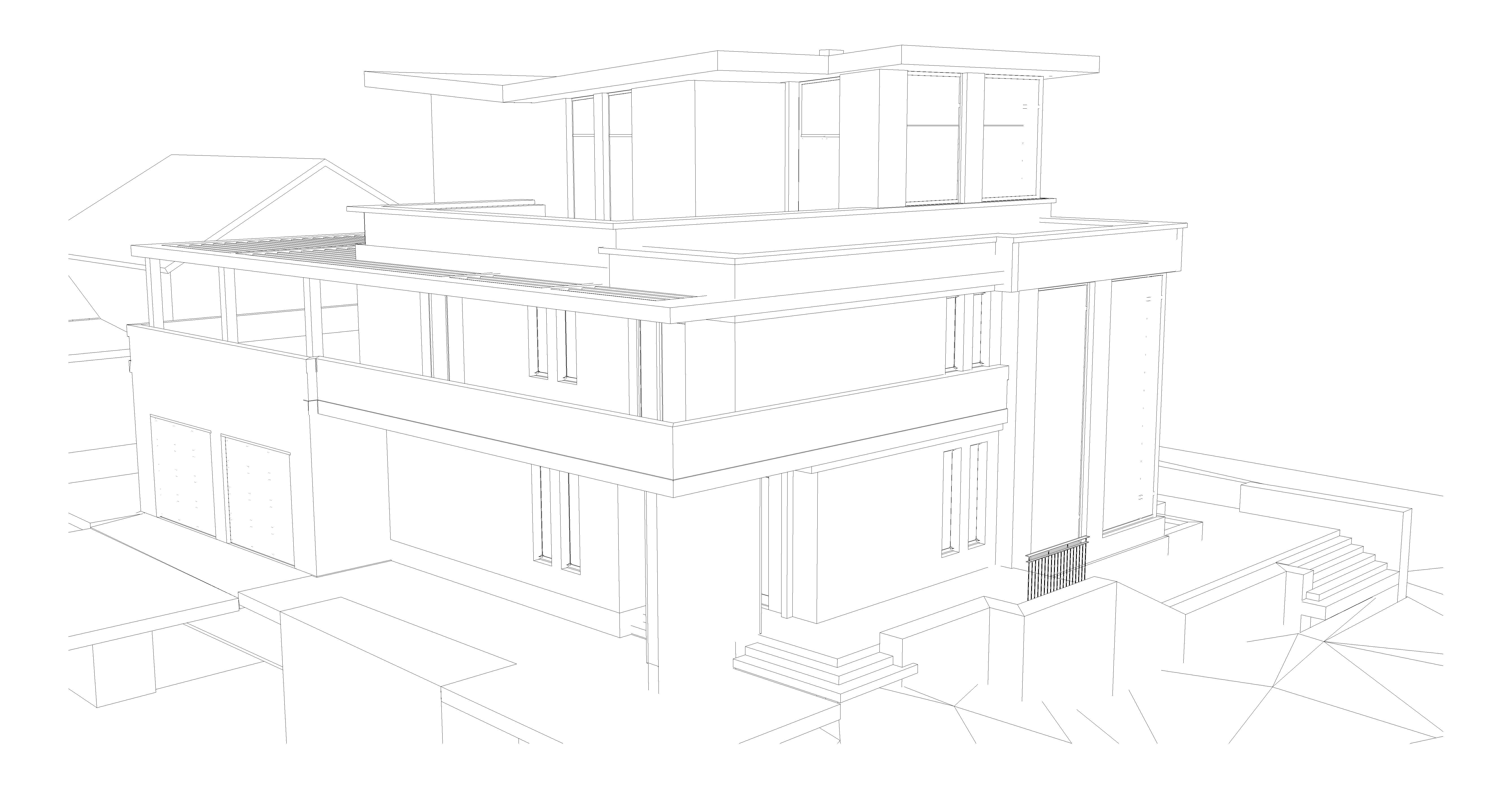  residential house of 600m2 3D model_4