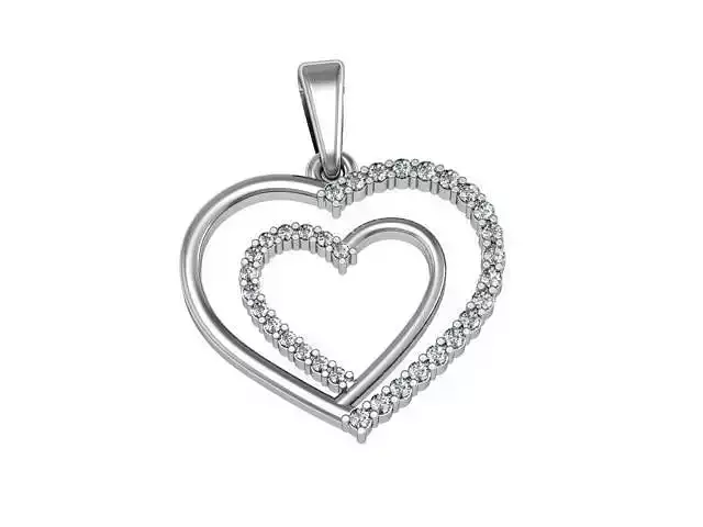 Pendant Subtle Hearts