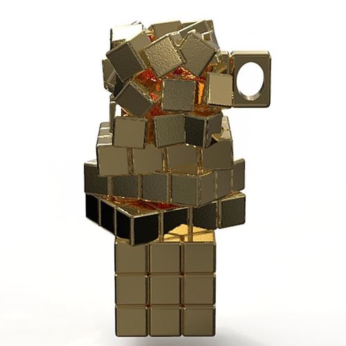 Crazy Cubes Pendant  3D print model