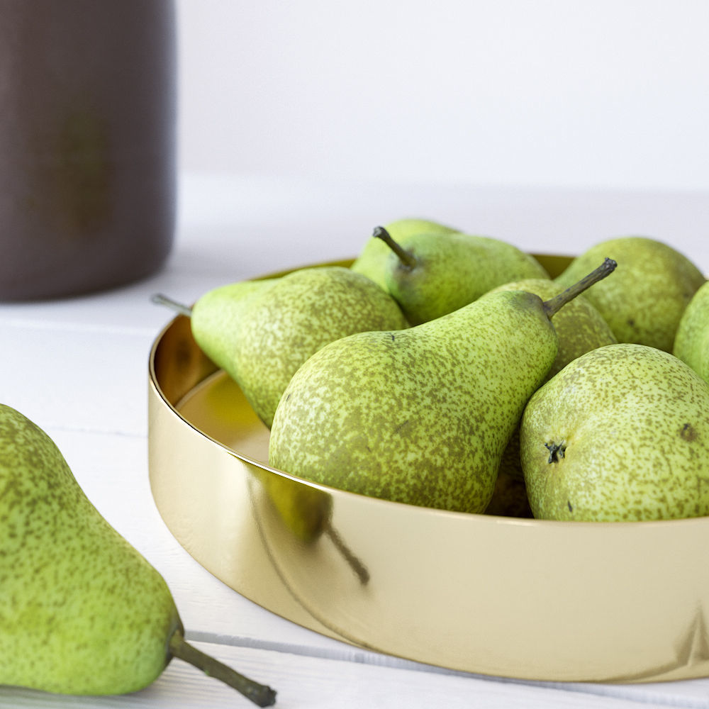 Decor Set Pear Bowl 3D model_1