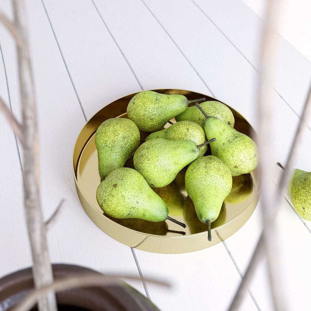 Decor Set Pear Bowl 3D model_2