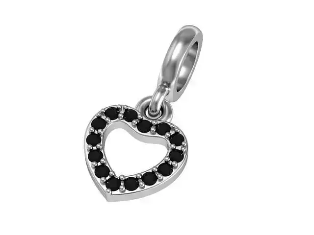 Bead Pandora light heart