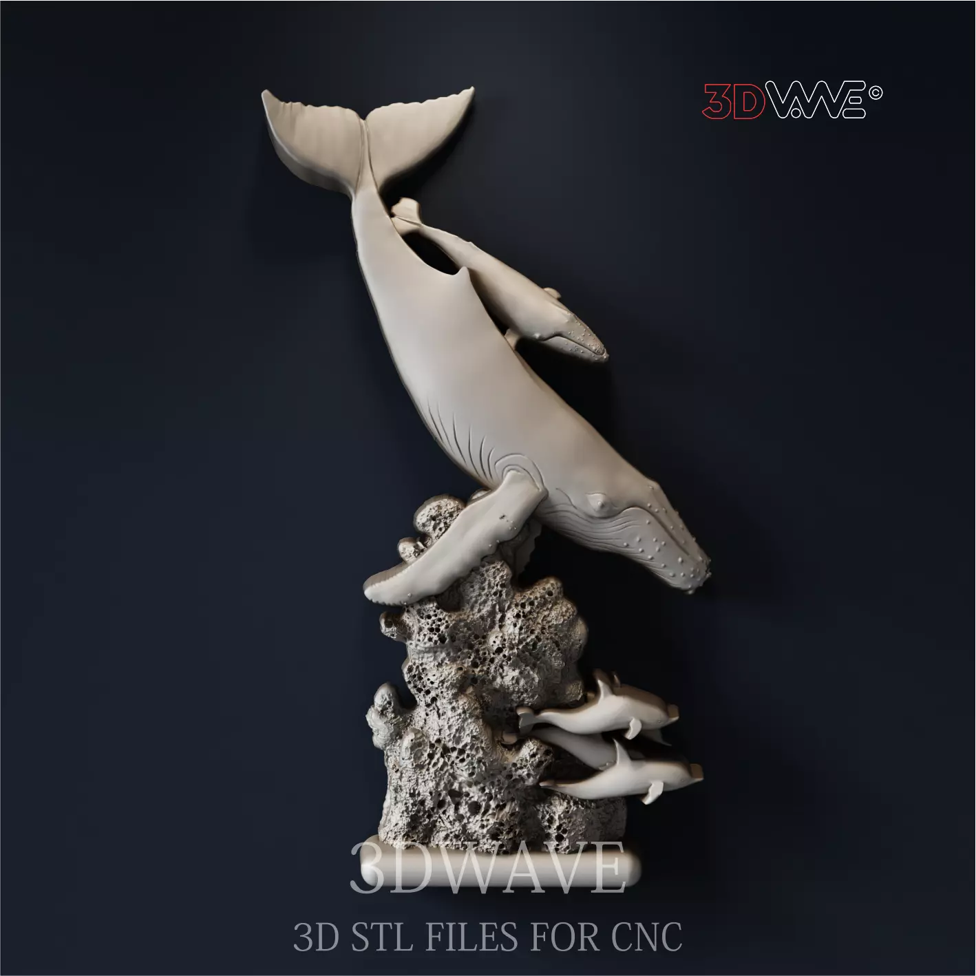 SPERM WHALE 3d stl files for CNC 3D print model_0