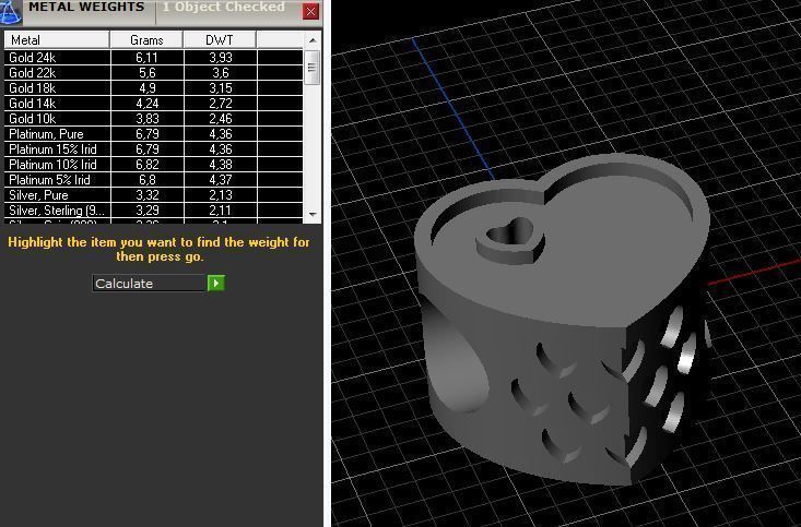 Bead Pandora heart emulated 3D print model_1