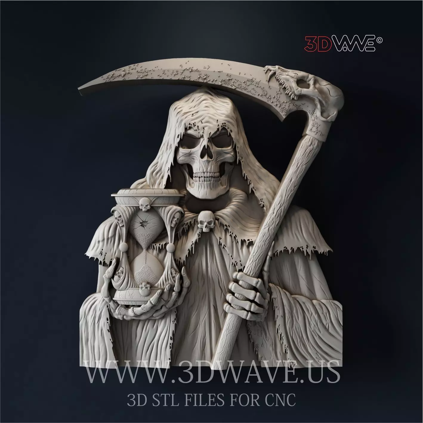 DEATH 3d stl files for CNC 3D print model_0