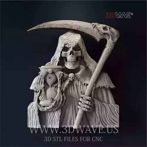 DEATH 3d stl files for CNC 3D print model