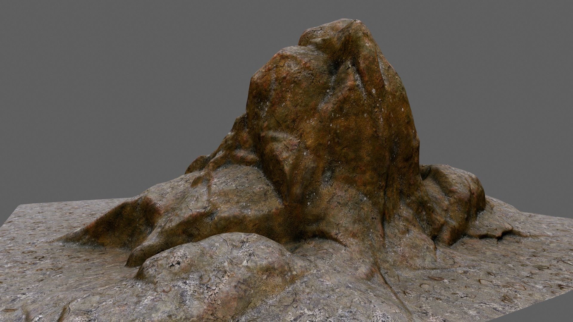 rocks rock Low-poly 3D model_3