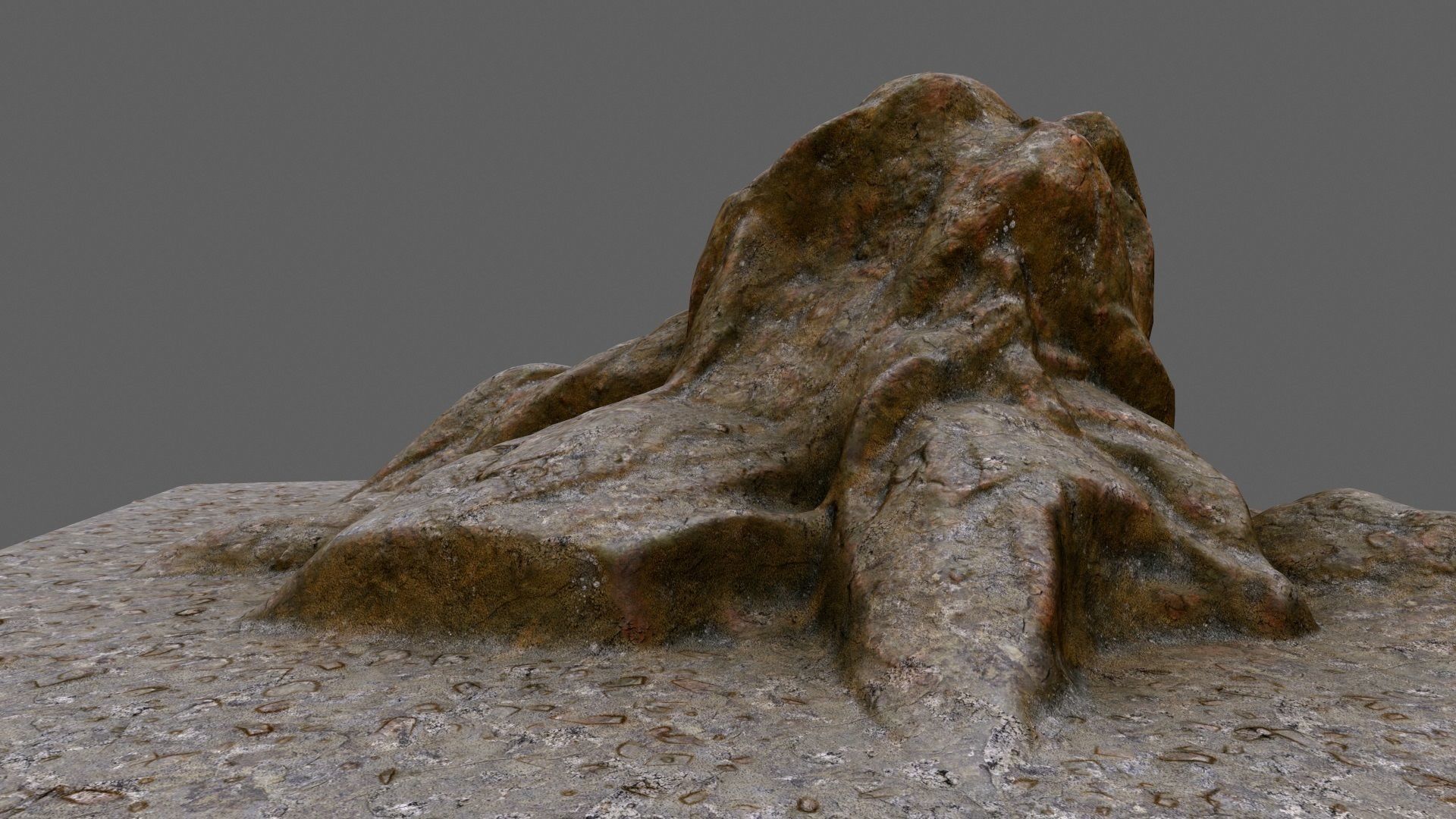 rocks rock Low-poly 3D model_1