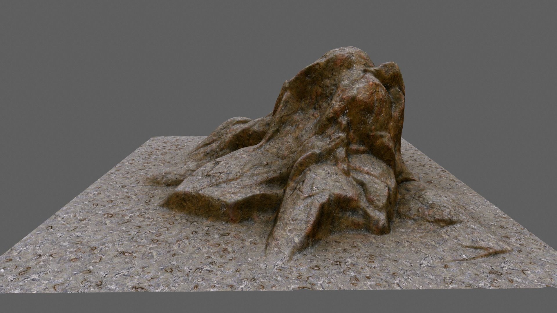 rocks rock Low-poly 3D model_8