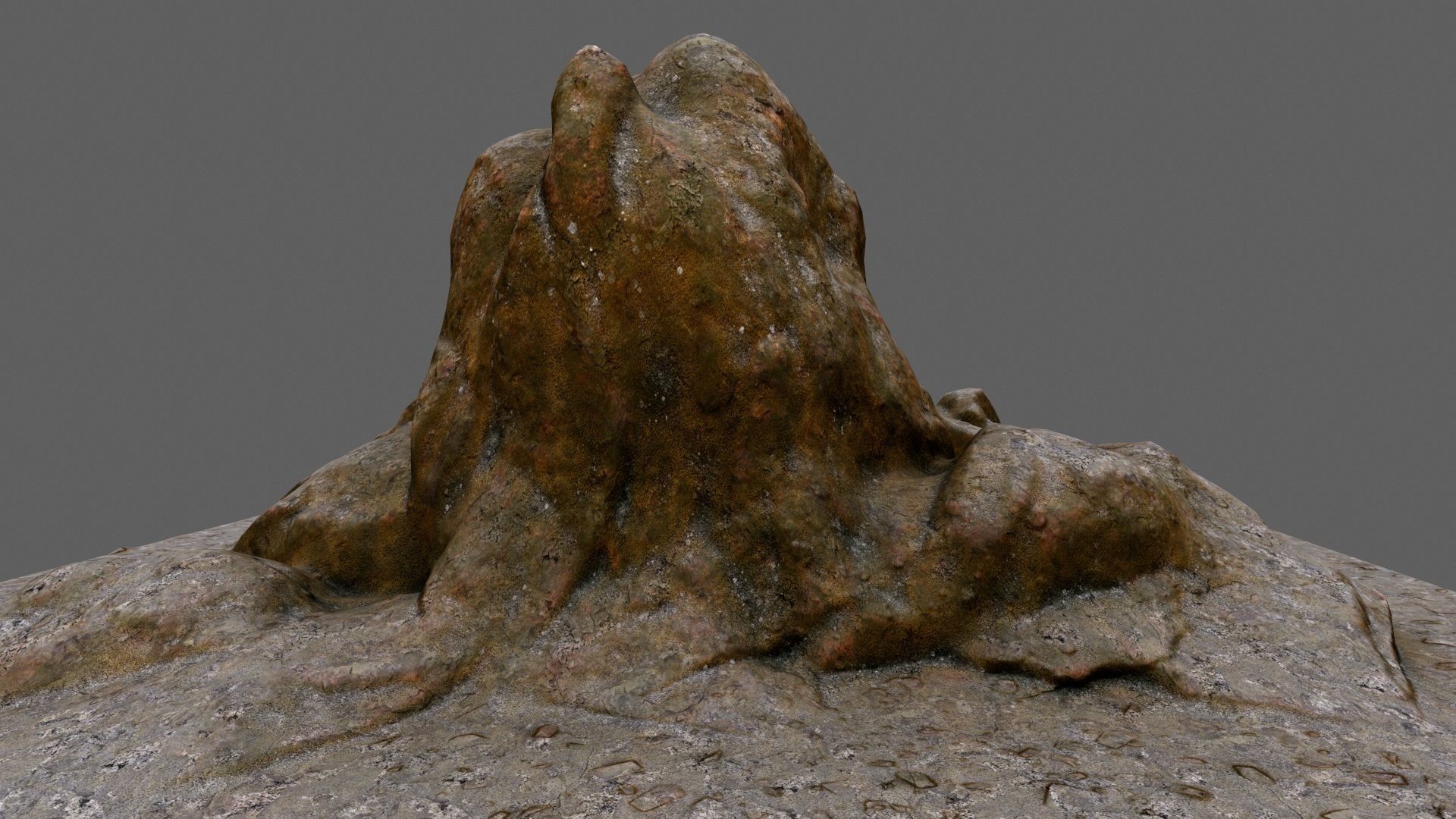 rocks rock Low-poly 3D model_2