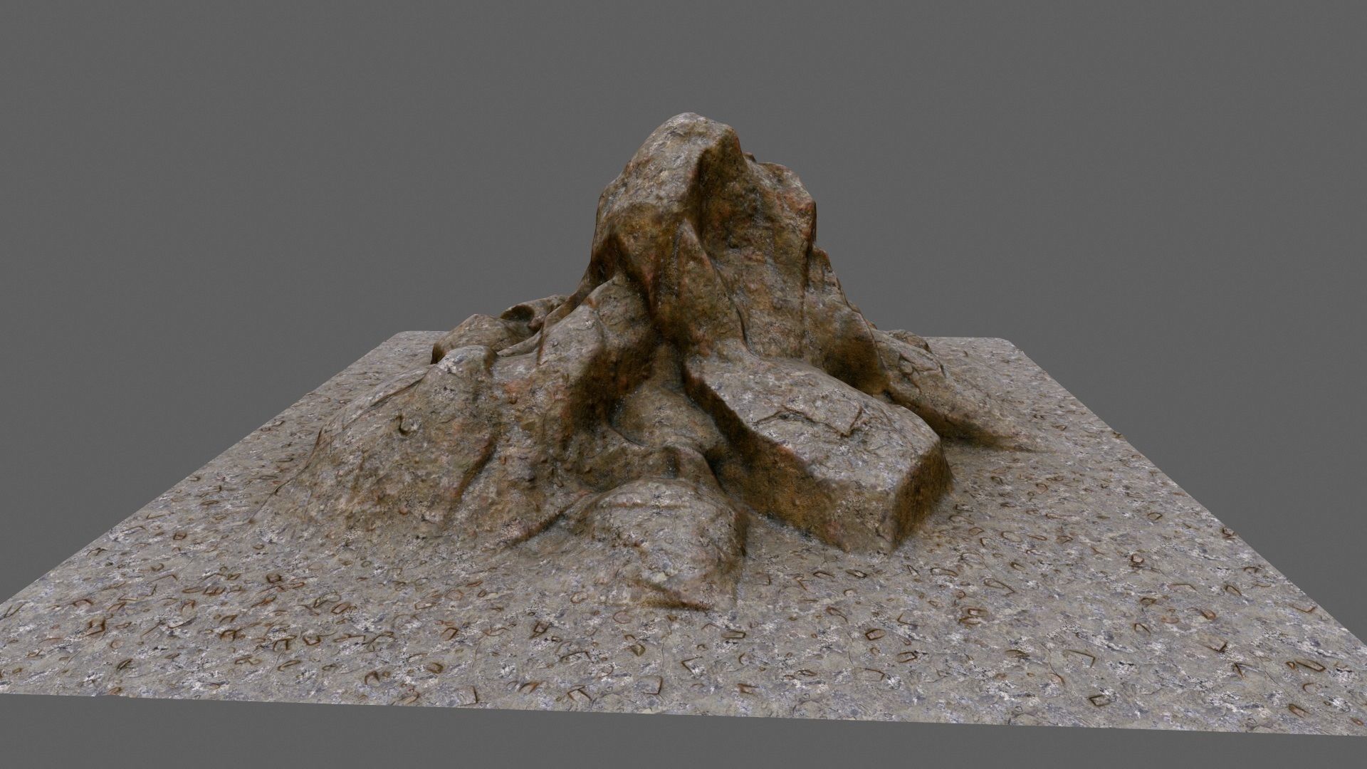 rocks rock Low-poly 3D model_6