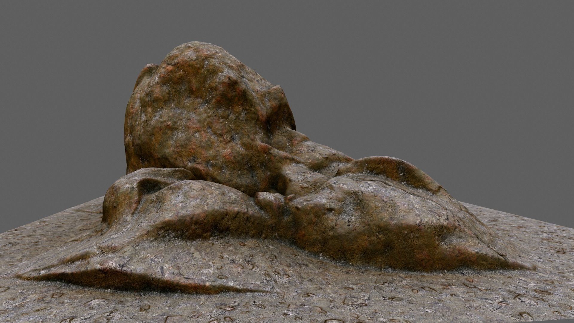 rocks rock Low-poly 3D model_4