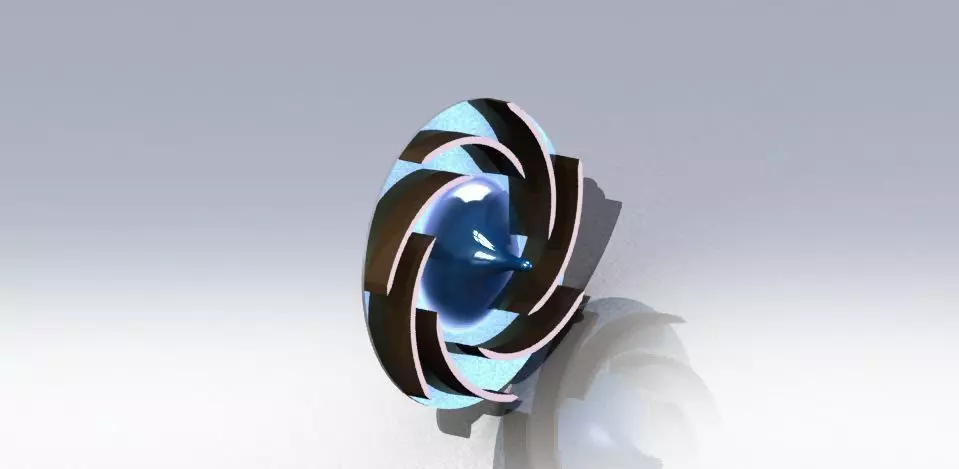 impeller circular clock Free 3D model_0