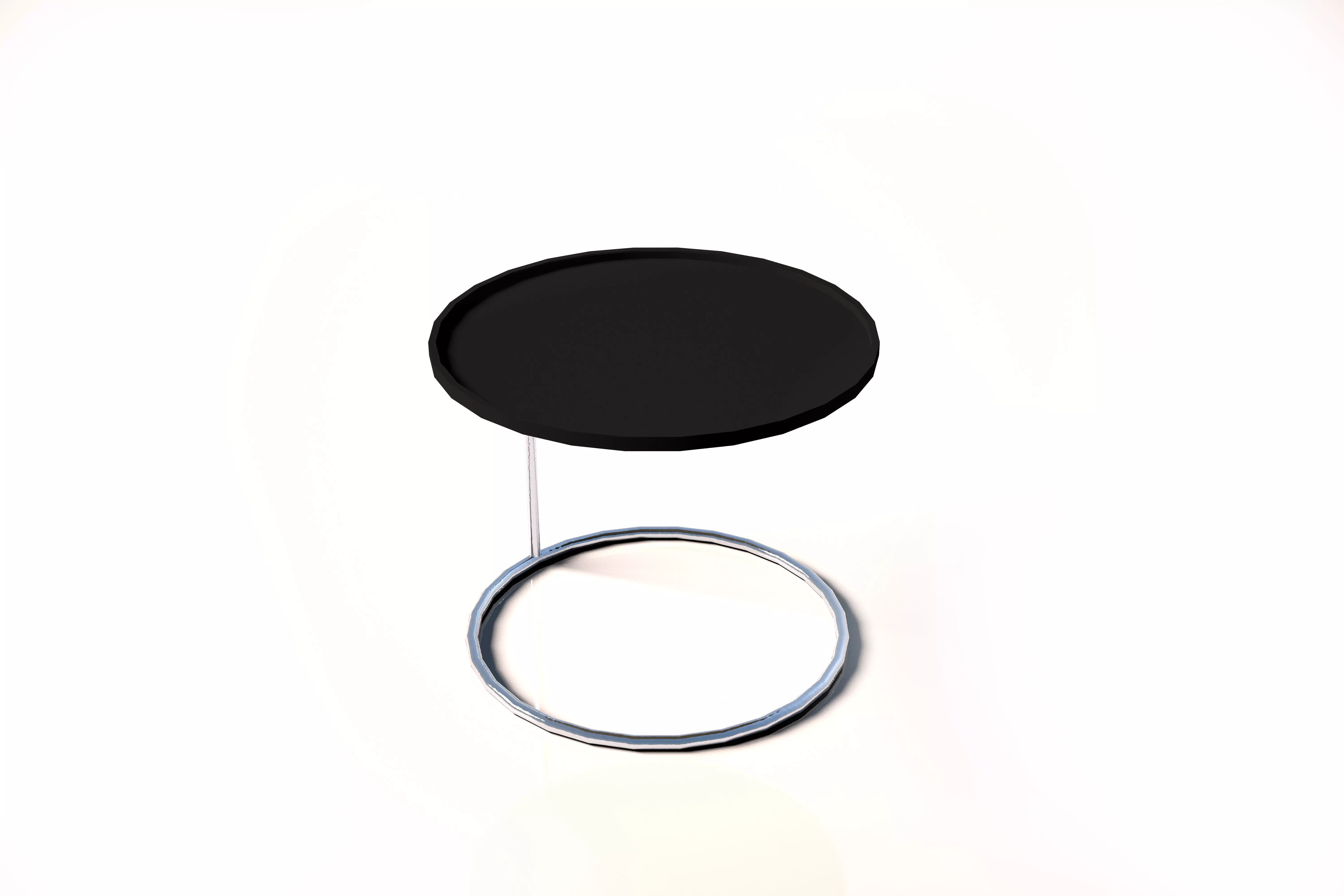 Modern Minimalist Side Table Free 3D model_0