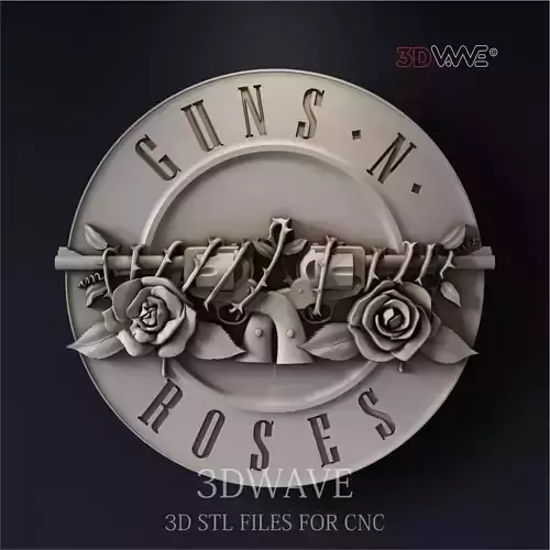 GUNS AND ROSES 3d stl files for CNC 3D print model