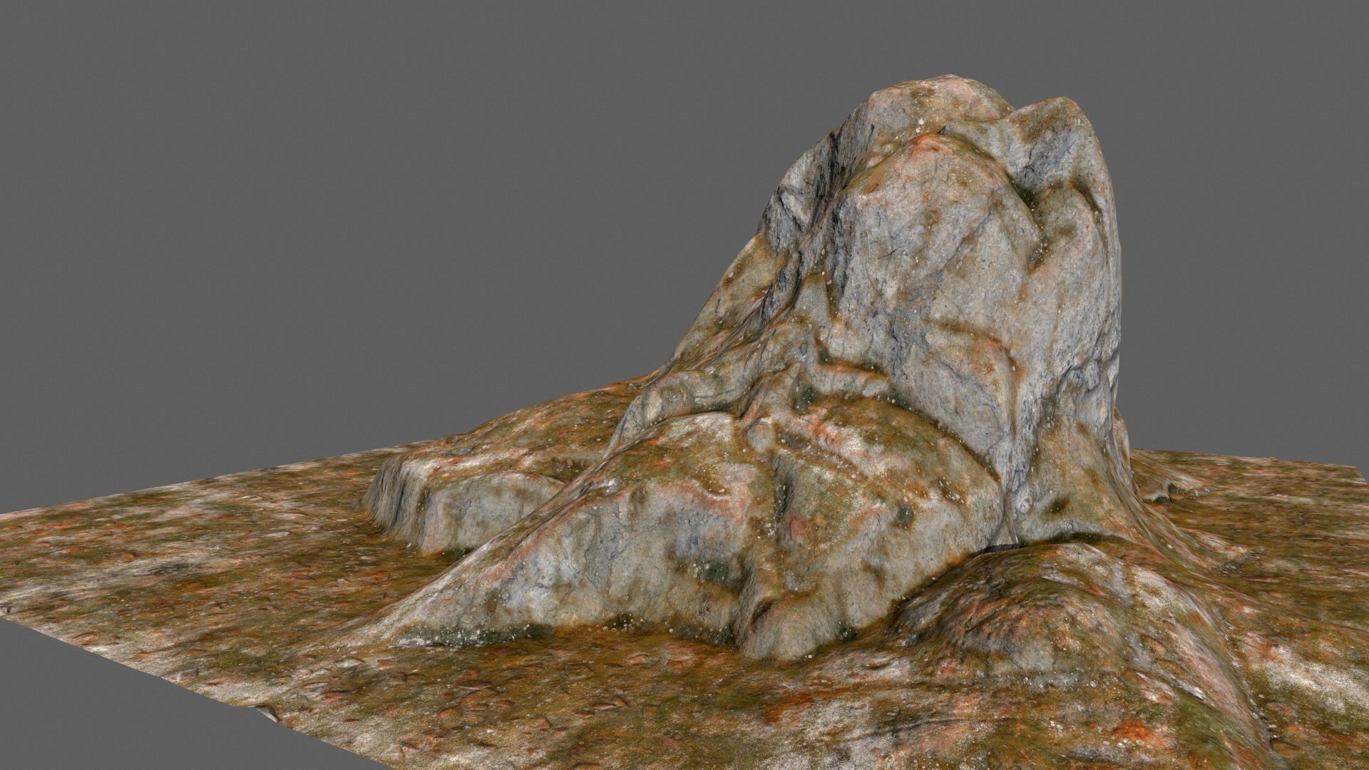 desert rocks Low-poly 3D model_3
