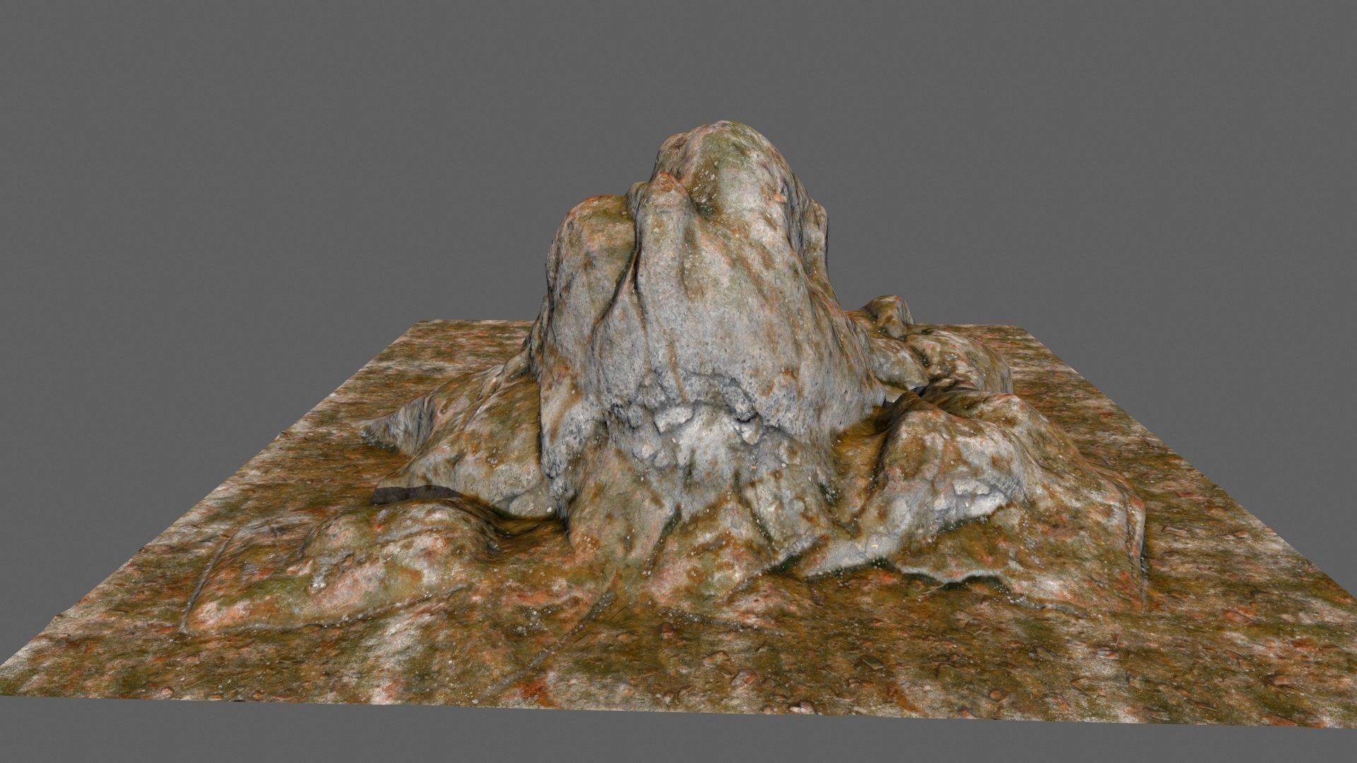 desert rocks Low-poly 3D model_9