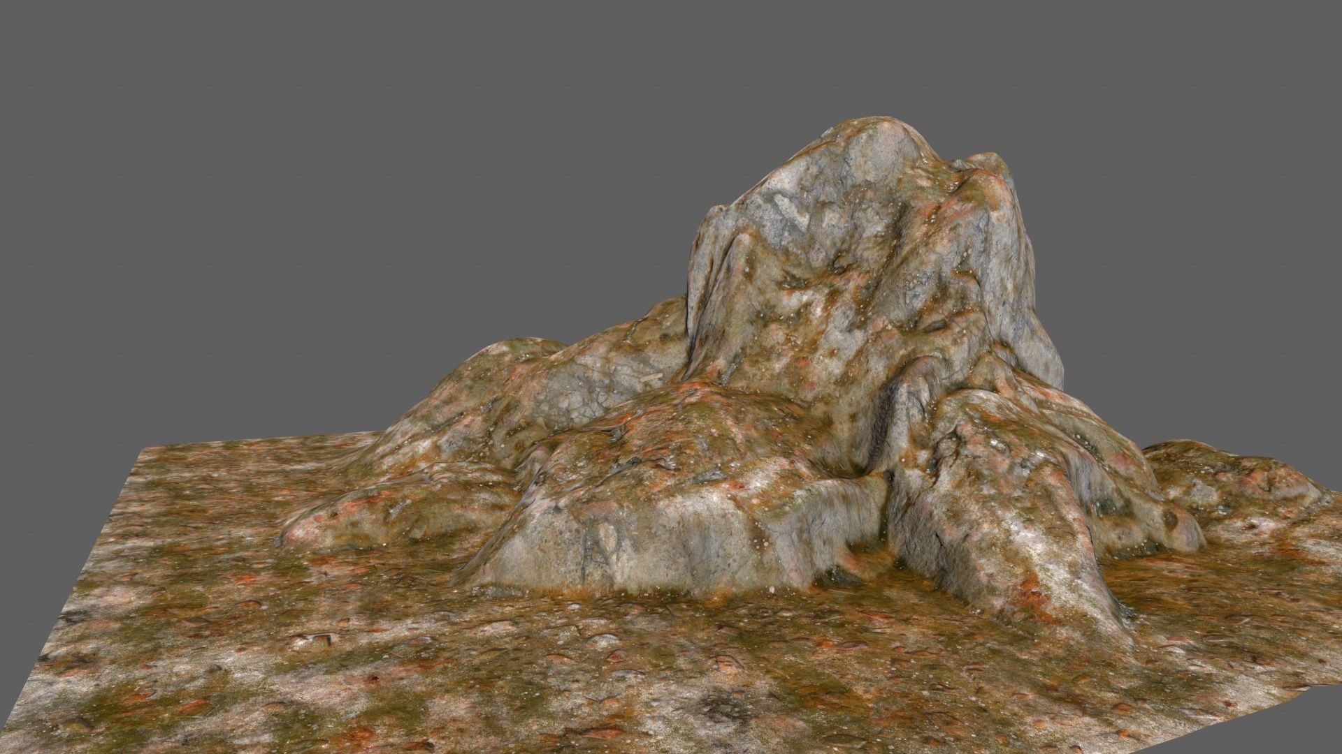 desert rocks Low-poly 3D model_10