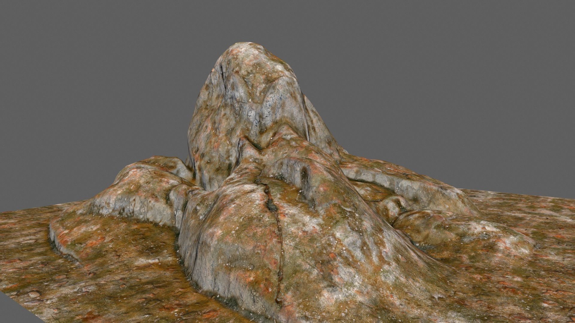 desert rocks Low-poly 3D model_4