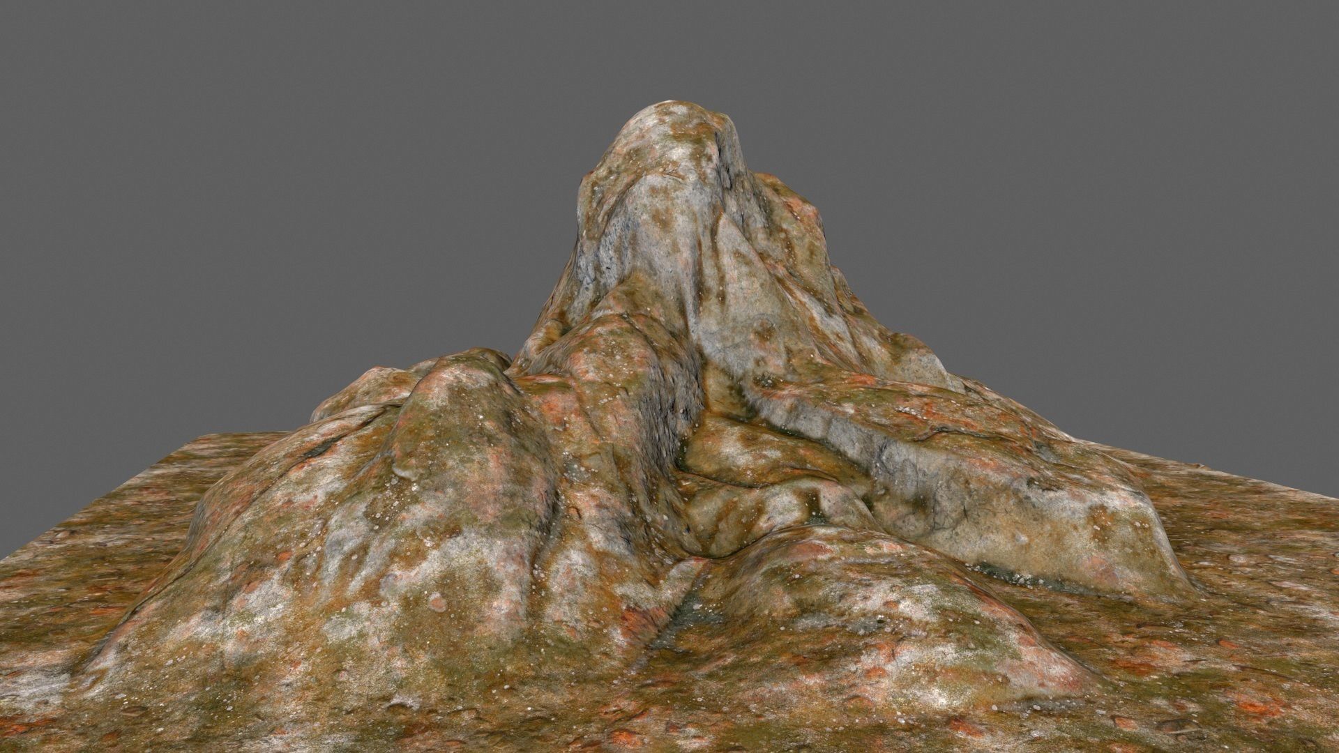 desert rocks Low-poly 3D model_6