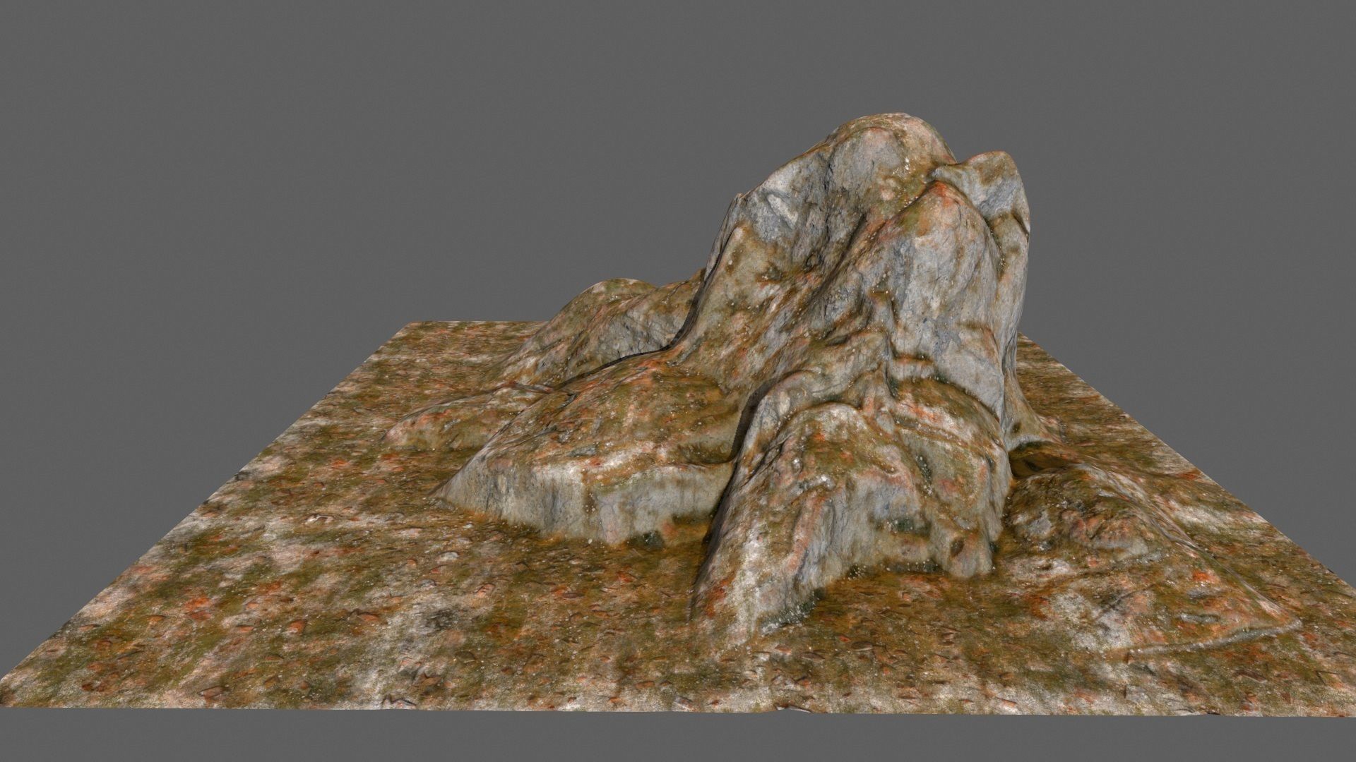 desert rocks Low-poly 3D model_11