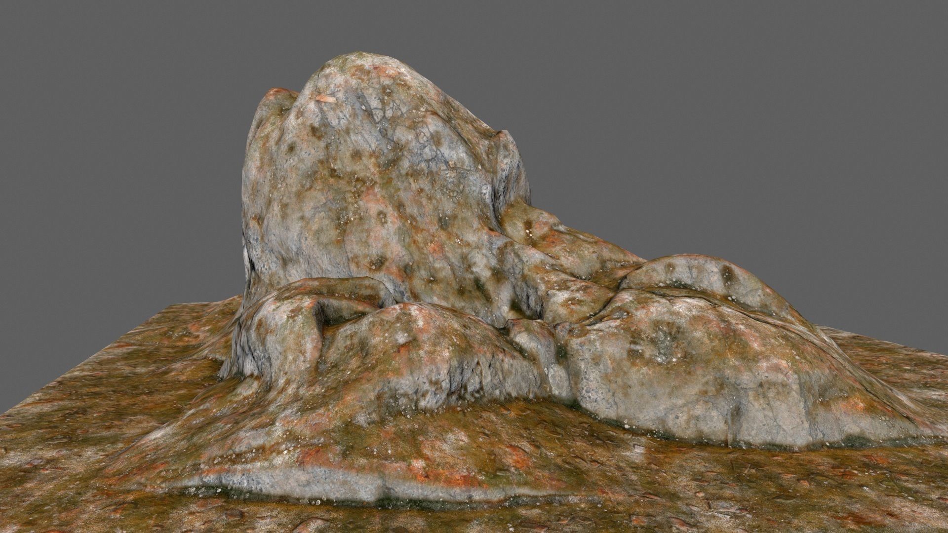 desert rocks Low-poly 3D model_2