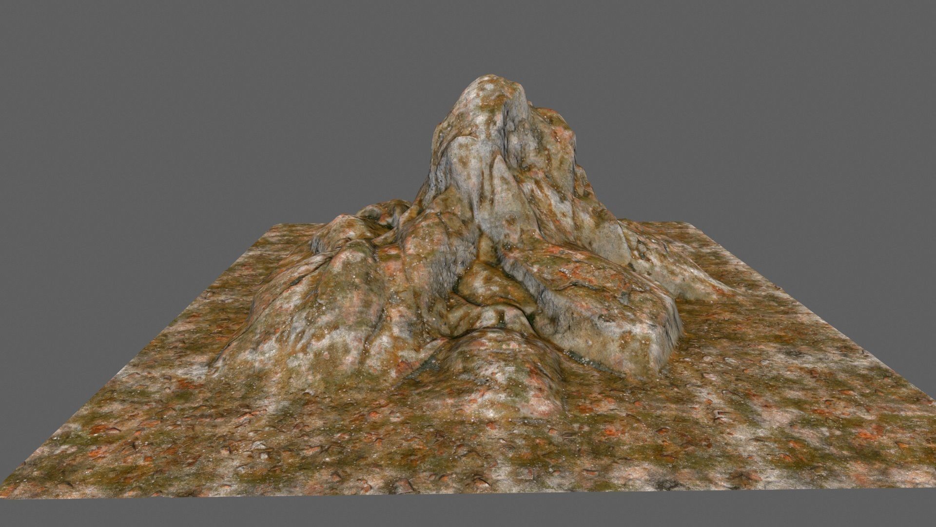 desert rocks Low-poly 3D model_8