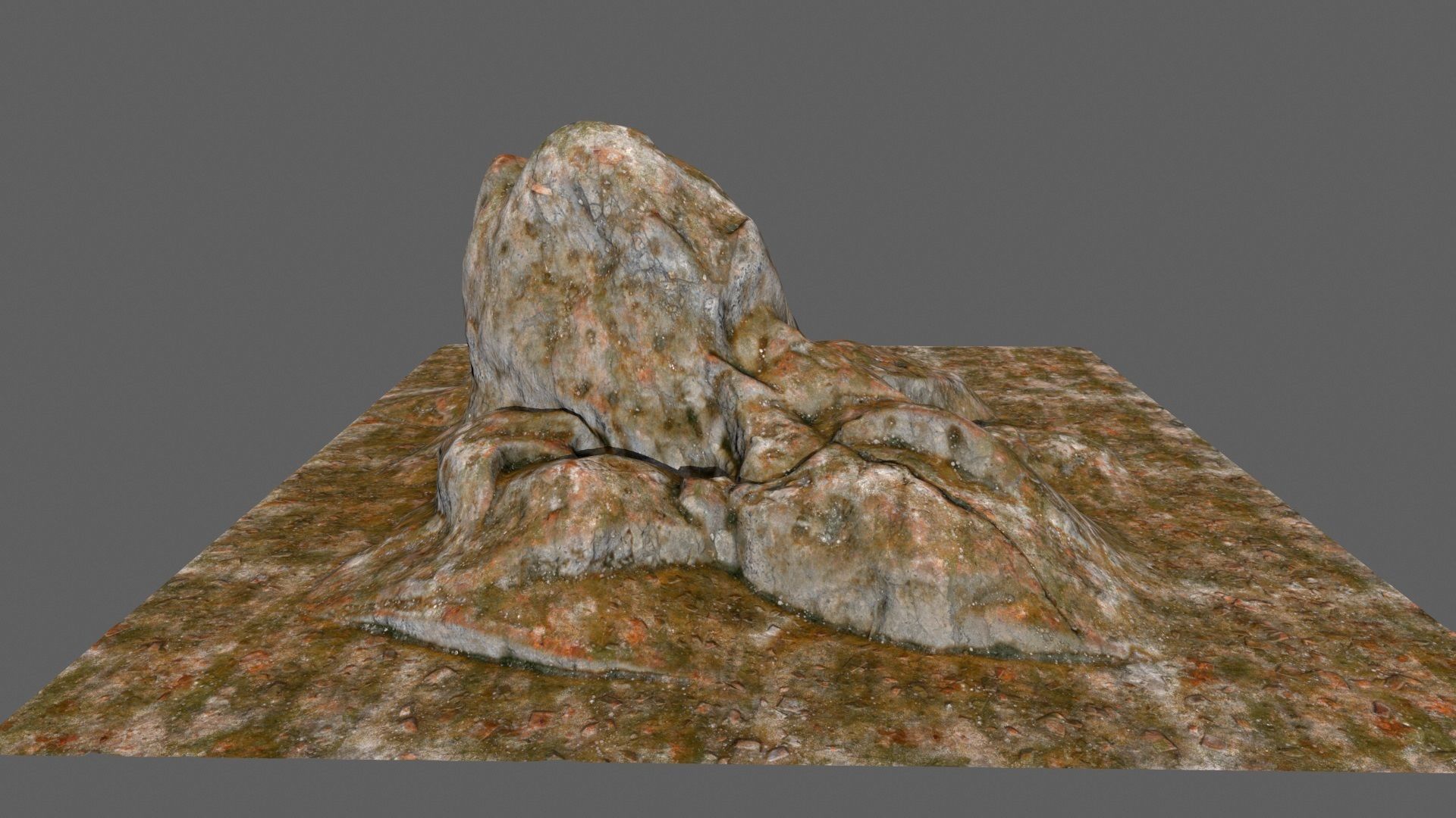 desert rocks Low-poly 3D model_7