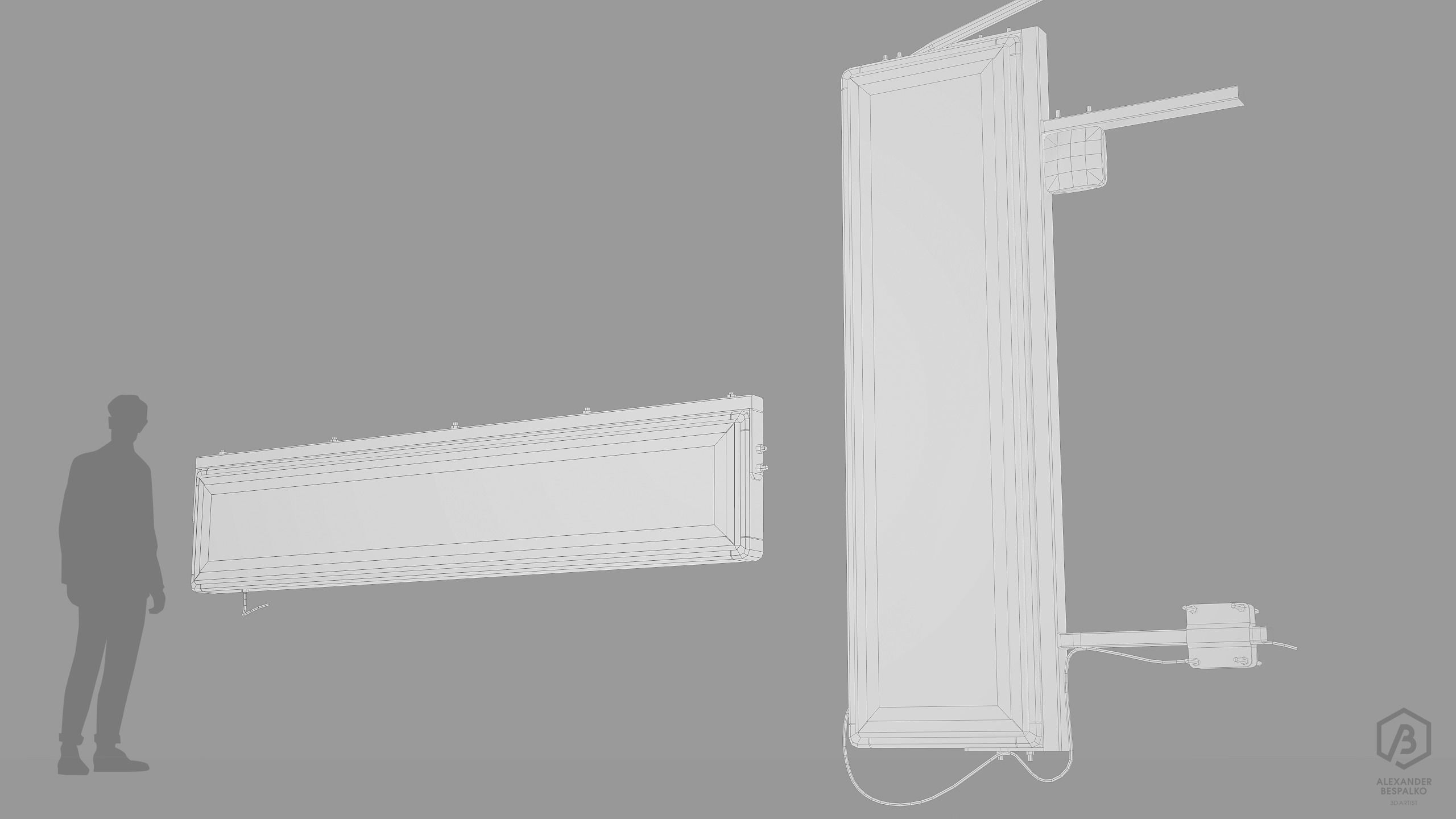 Game Ready Japanese Signs Set Neon Signs Sign Led Medium Low-poly 3D model_6