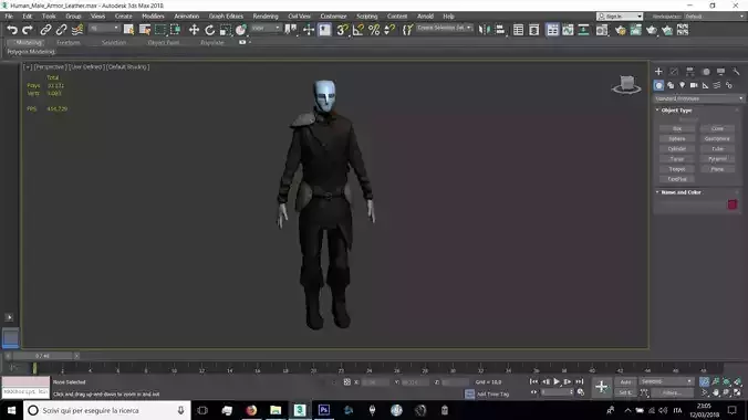 Human Male Leather Armor 01