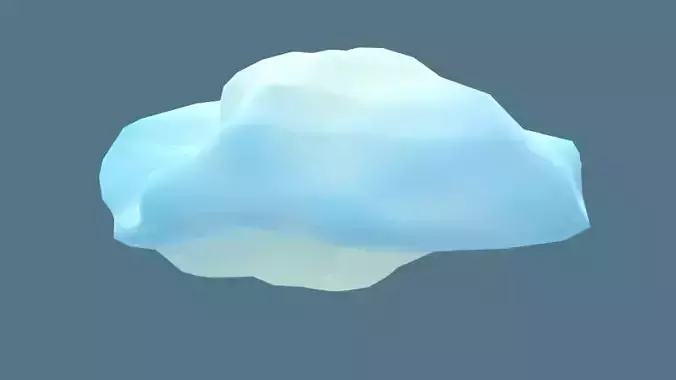 Low Poly Cloud Low-poly 3D model