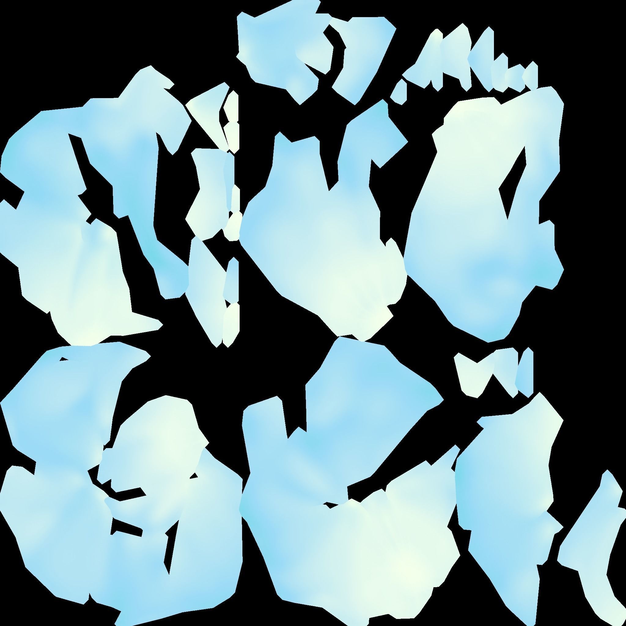 Low Poly Cloud Low-poly 3D model_3