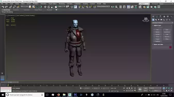 Human Male Plate Armor 03