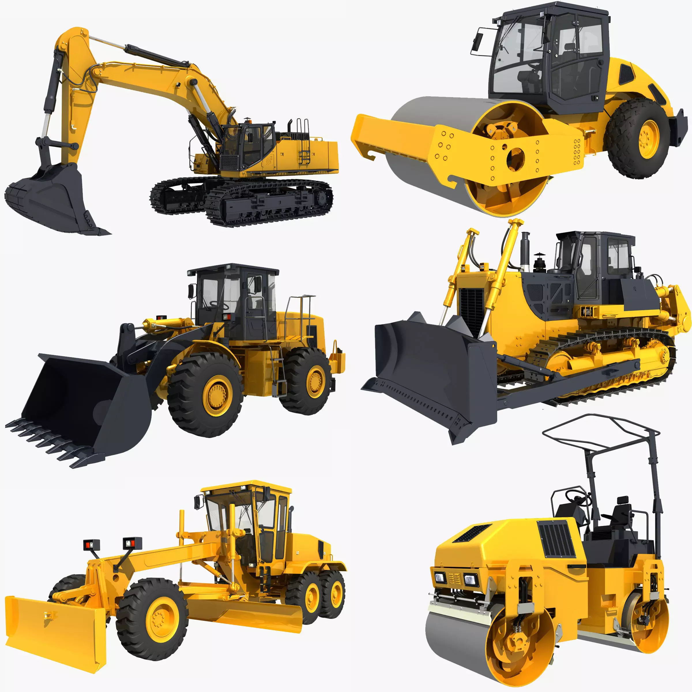 Collection Heavy Vehicle Industrial 04 3D model