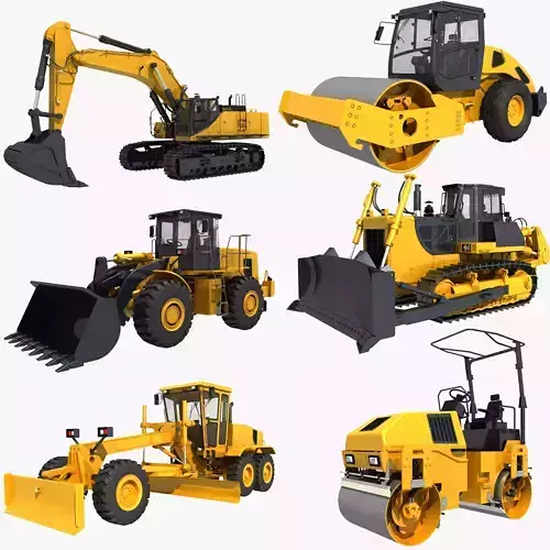 Collection Heavy Vehicle Industrial 04 3D model