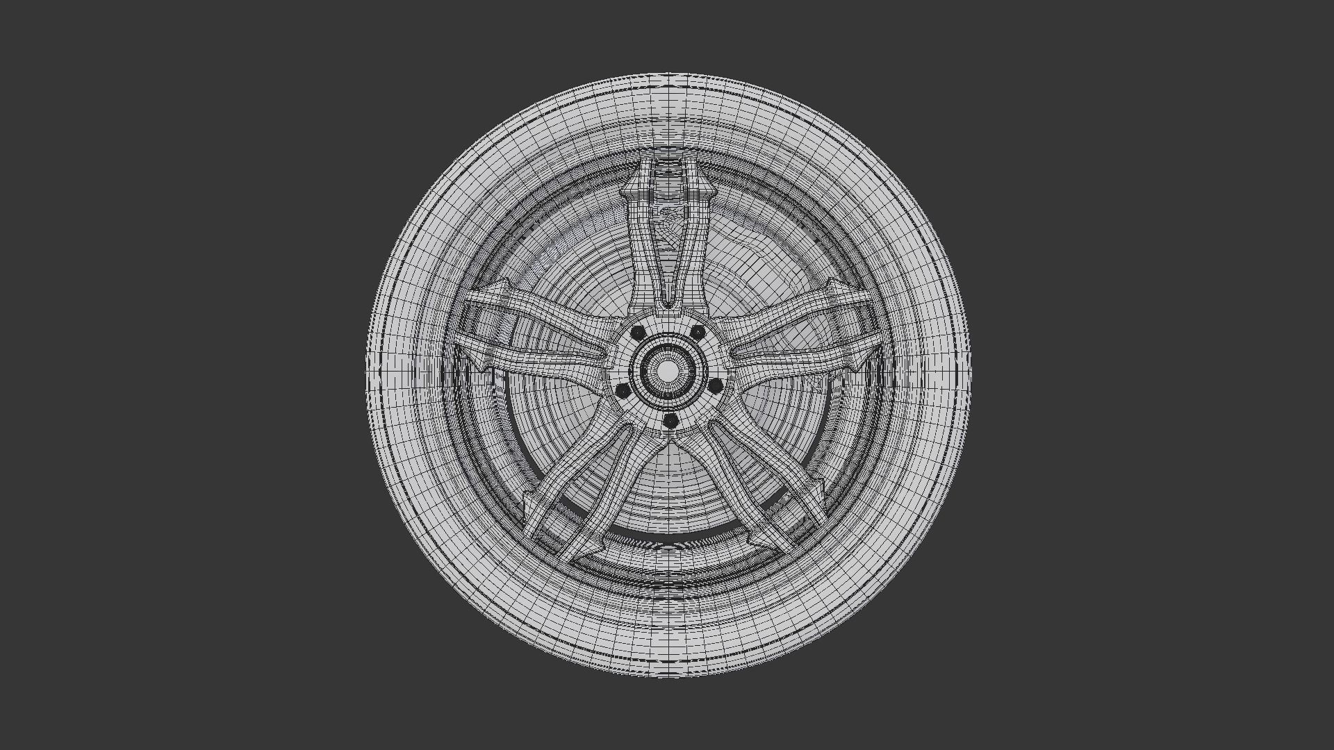 Concept Sports Car Tire Free 3D model_7