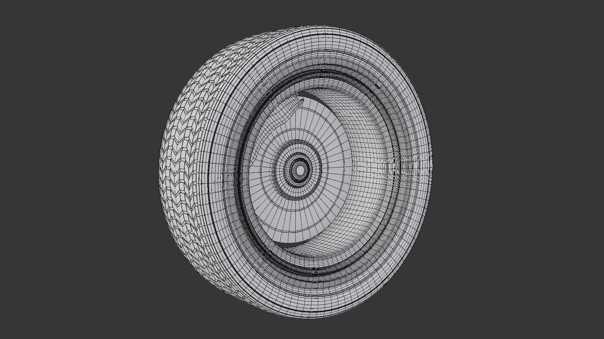 Concept Sports Car Tire Free 3D model_14