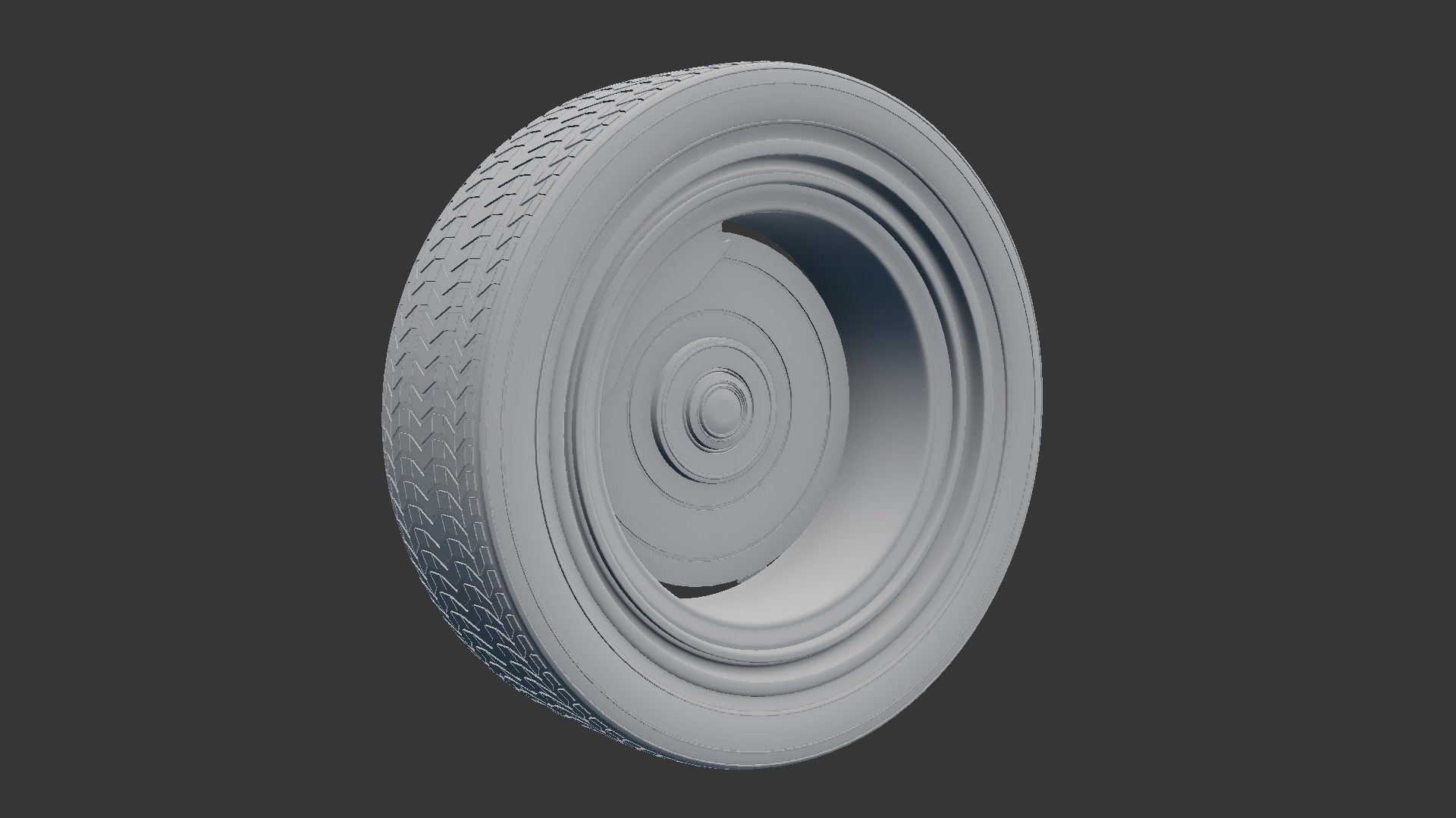 Concept Sports Car Tire Free 3D model_15