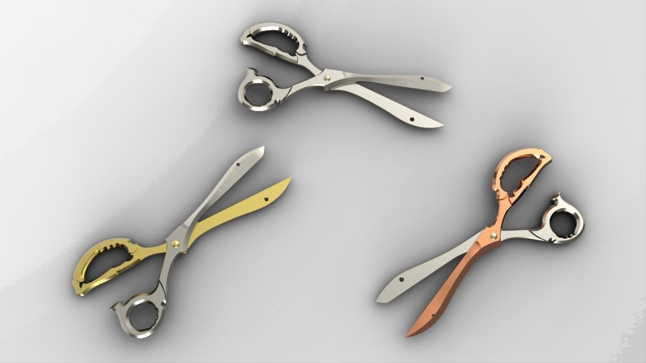 The Scissor Blades - Kill la kill scissors amulet 3d print model 3D print model_2