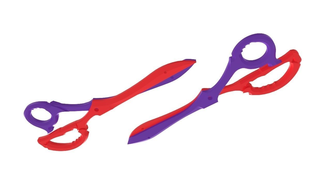 The Scissor Blades - Kill la kill scissors amulet 3d print model 3D print model_18