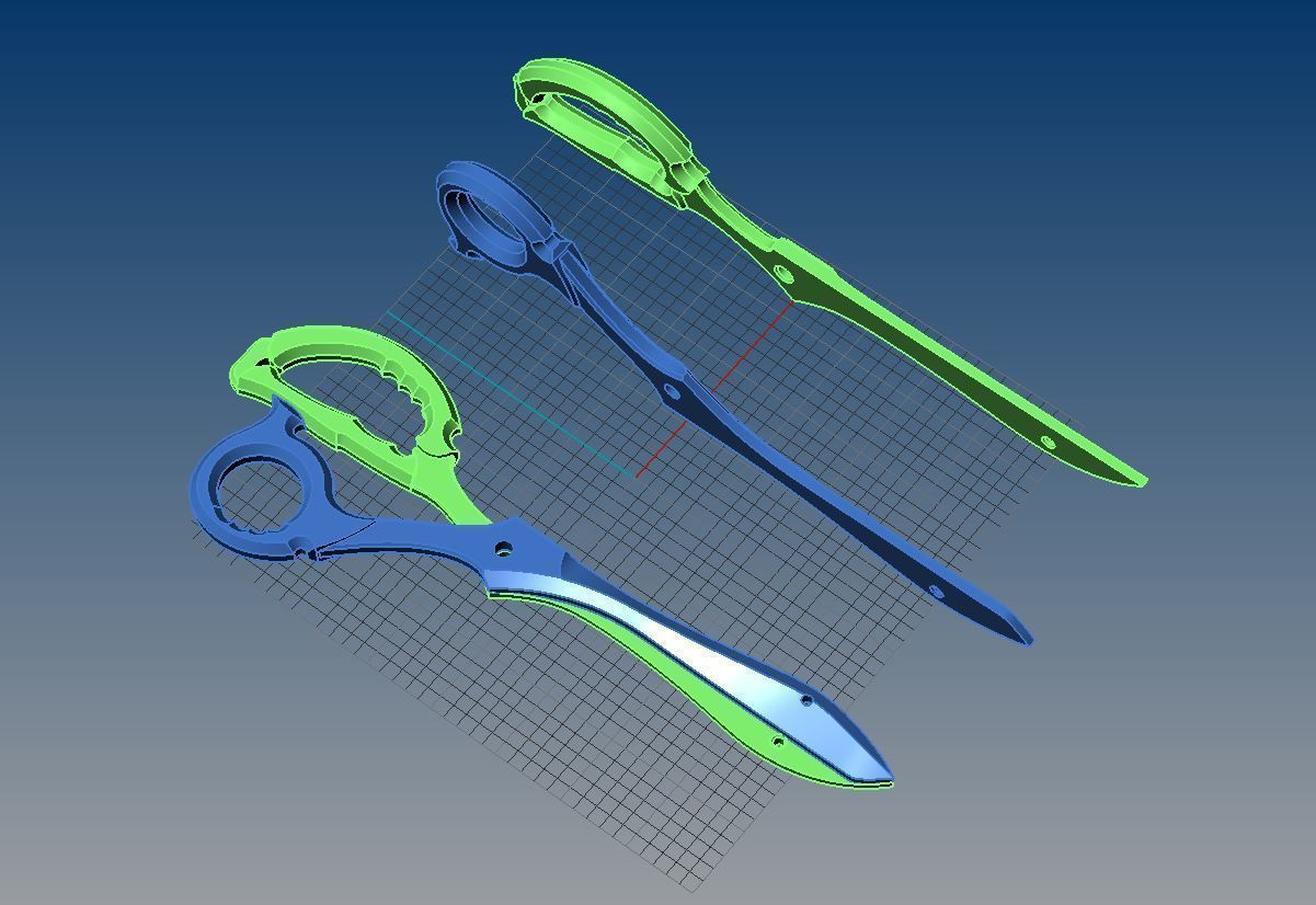 The Scissor Blades - Kill la kill scissors amulet 3d print model 3D print model_15